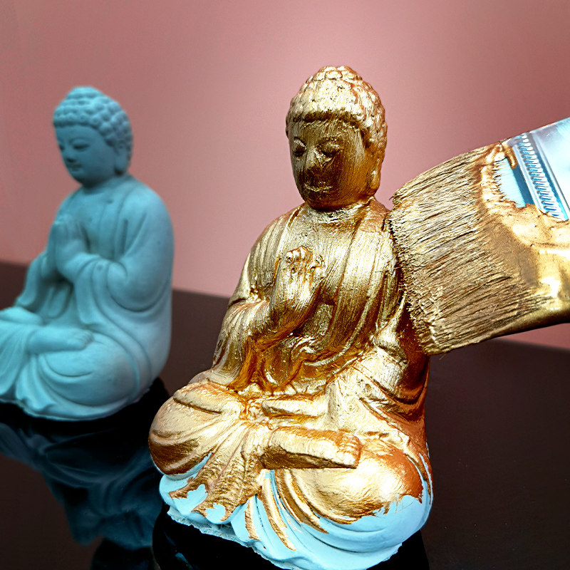 Buddha's water-based gold leaf lacquered gold powder paint without dropping color sketching gold lacquer gilding paint gold color tombstone paint