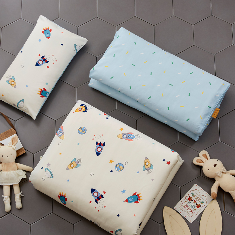 60s gon satin no fluorescent agent A type of pure cotton cloth bed goods fabric baby cartoon cloth diagonal textured making bed linen quilt