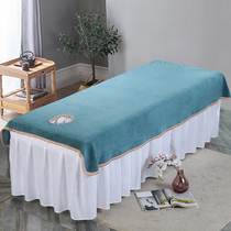   Autumn and winter beauty sheets with holes cotton net red cotton supplies bedspread crystal coral velvet suede off-white