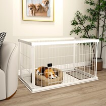 Large dog cage resin solid wood grain dog fence pet French fighting dog fence nest Corgi Bomei exported to Japan]