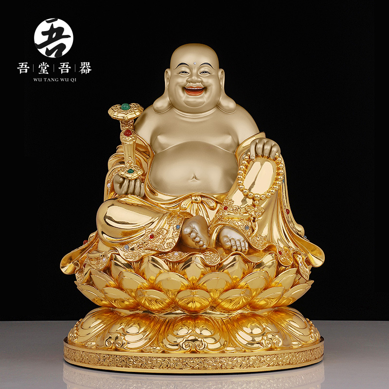 All-copper sitting lotus 