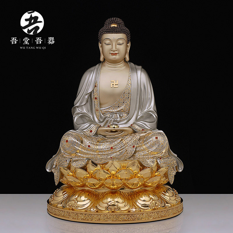 All-copper sitting lotus 