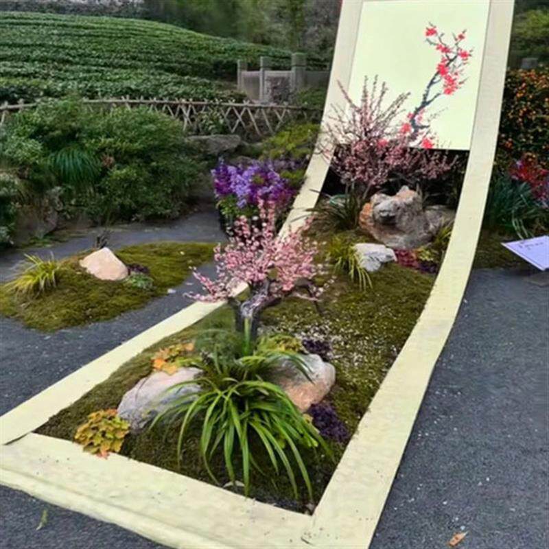 户外景区打卡必备:网红花鸟卷书本画卷相框摆件拍照区道具,打造梦幻打卡点!-商业美陈-淘宝百科网
