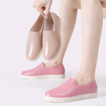 Chao Wuxi Korea shallow rain shoes female fashion adult low-help short-tube anti-slip shoes kitchen working glue shoes summer