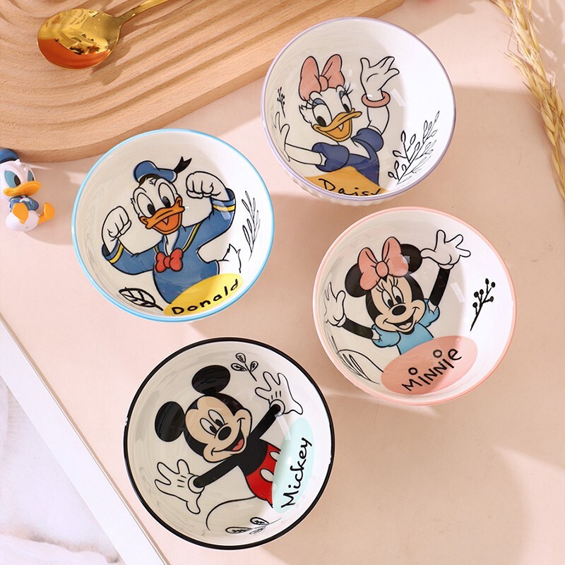 Recommended Goods - Disney 4.5inch Vertical Striped Tall Bowls, Set of 4