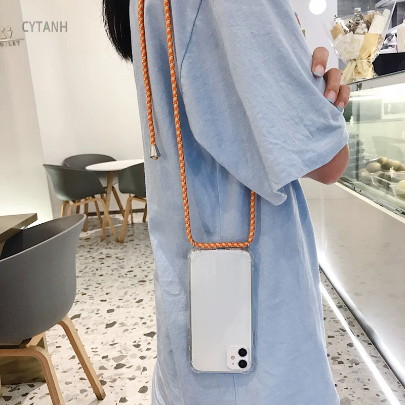 Чехол для телефона с цепочкой для Huawei P30 P20 Lite Honor 20pro V