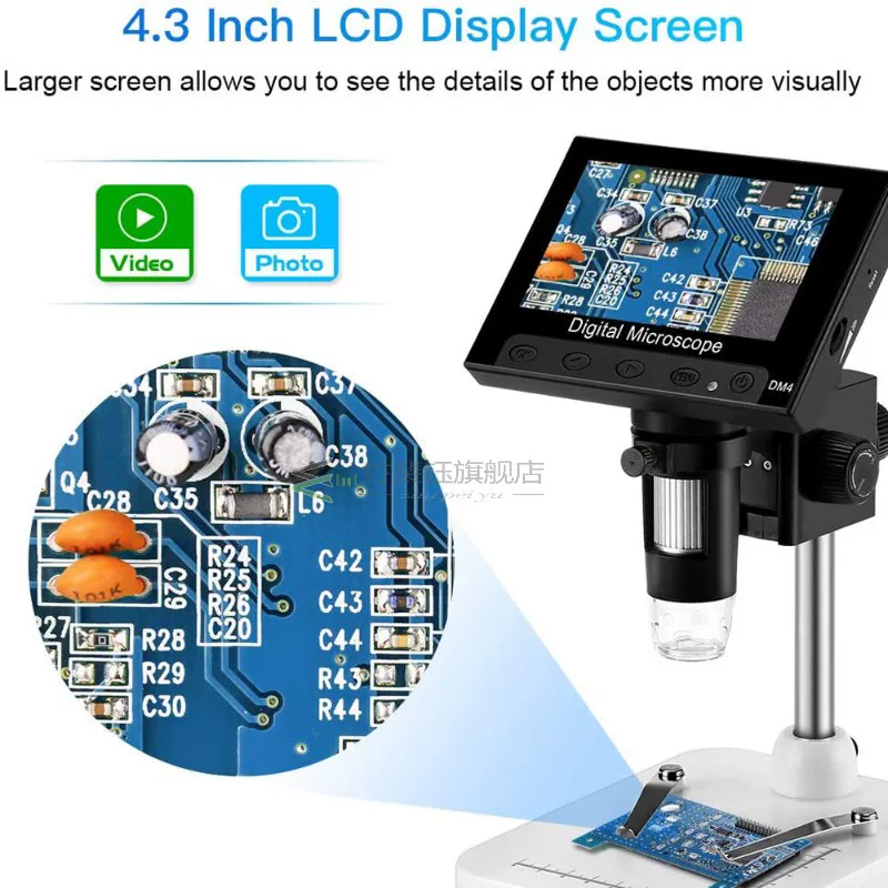 4.3 inch LCD Digital SB Microscope Endoscope Record 1000X Ma