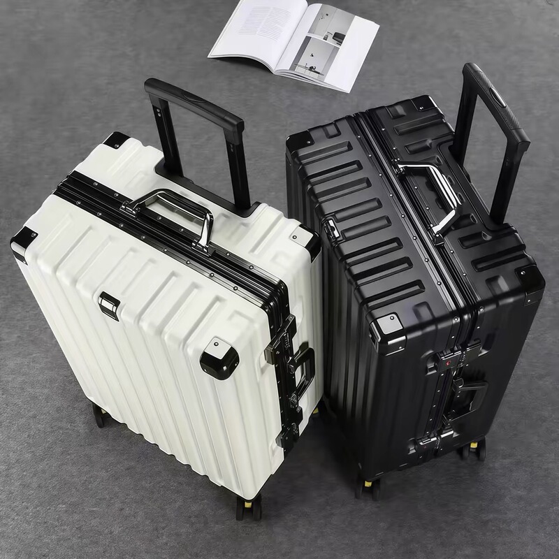 Luggage Suitcase Aluminum Frame 20 Trolley Case Universal Wheels 24 for Women and Men Students 26 Durable Password 28inch Leather Case Luggage Suitcase Aluminum Frame 20 Trolley Case Universal Wheels 24 for Women and Men Students 26 Durable Password 28inch Leather Case