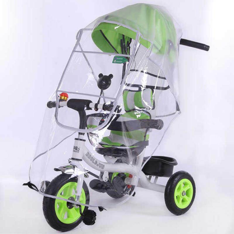 Windproof child tricycle anti-rain cover stroller baby carrier cart Baby bike tricycle hood anti-dust