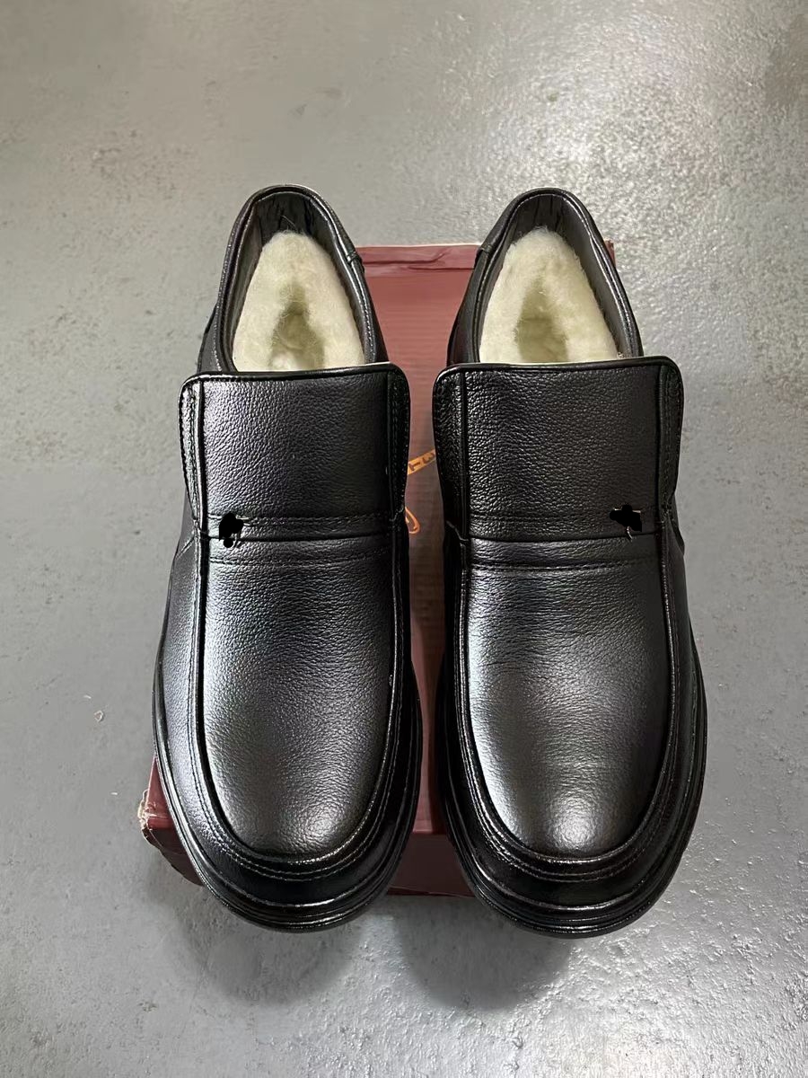 Drizzle recommended dragonfly blend wool (head layer cow leather rubber anti-slip large base) ~ gush high help leather shoes-Taobao