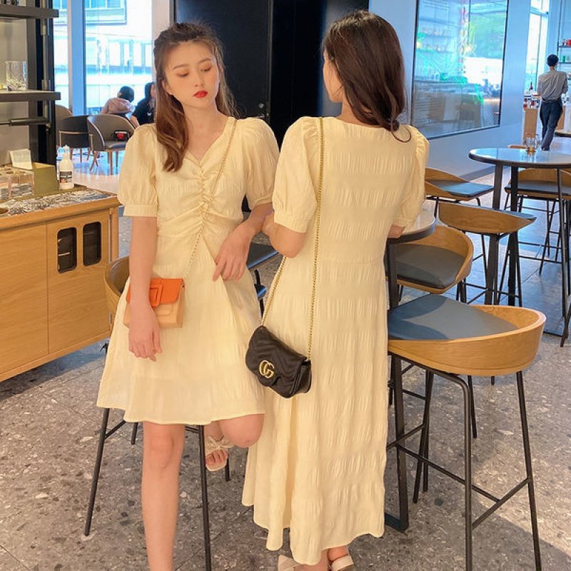 Large size and fat female summer French style collar with sleevy sleevy sleeveless and short sleeve girlfriends with 200 catties