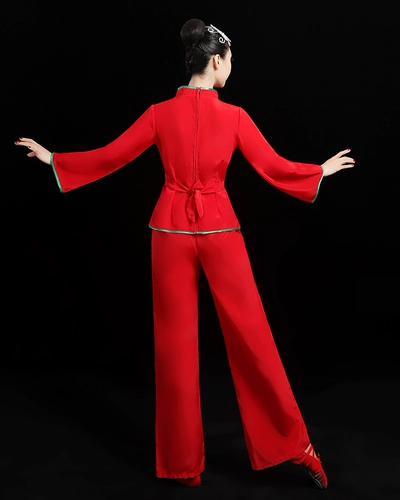 Dangge Dance Service Service Plaza Dance Fan Dance Dance Dance Server Knoking Drum Turninged Classical National Performance Service