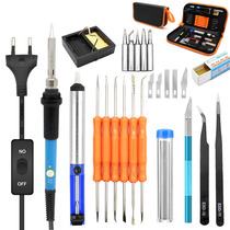 110V 220V 60W adjustable temperature soldering iron set welding repair tools tweezers carving knife soldering tools