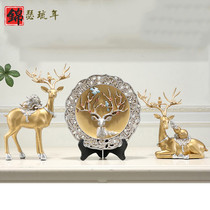 Elk ornaments Home accessories Living room office opening gift gift Nordic TV cabinet Modern simple light luxury