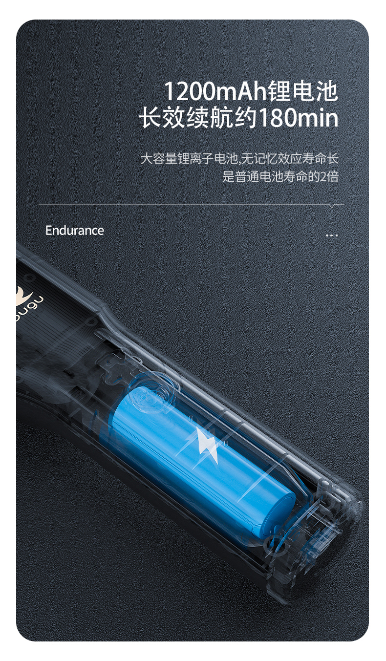 美的旗下 布谷 充插两用理发器 7级防水 全身水洗 图18