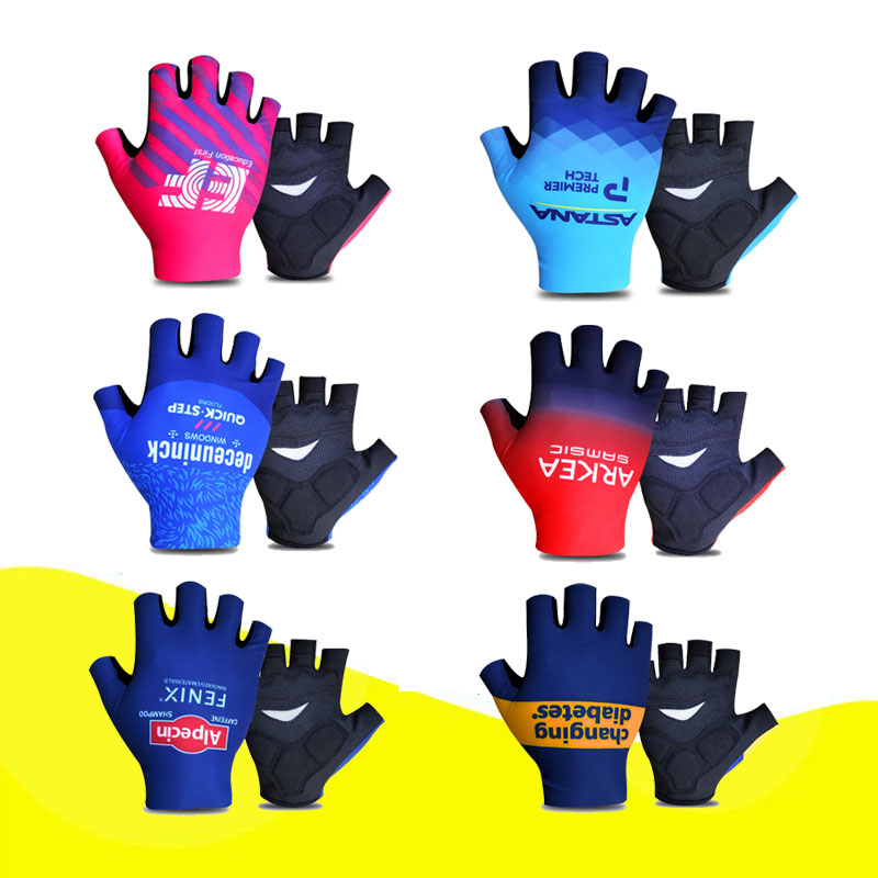 Off-road new riding professional gloves road bike half finger breathable shock absorption short finger shockproof good quality custom