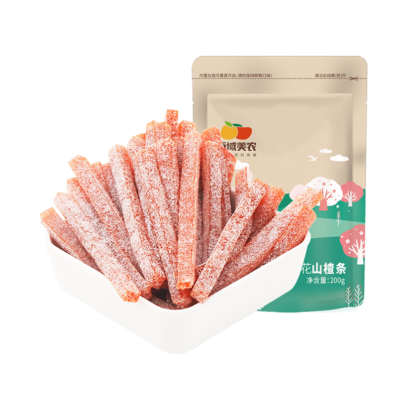 Xiyu Meinong Snowflake Hawthorn Strip 200g * 2 Pack Baby Pregnant Women Healthy No Chemical Addition of appetizing Snacks Preserved Fruit
