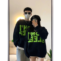 2022 new couple sweater spring and autumn models ins super hot no cap round neck niche trendy brand special high-end autumn