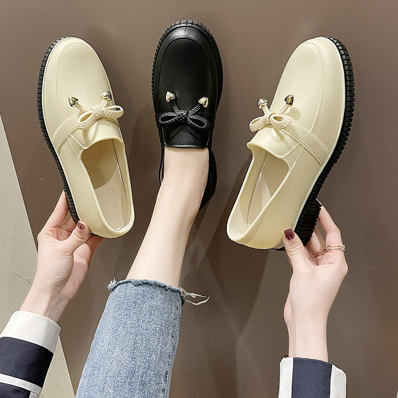 Light Mouth Rain Shoes Woman Short Drum Summer Low Help Rain Boots Korea Non-slip Cover Shoes Kitchen Water Shoes Fashion outside Wearing Rubber Shoes