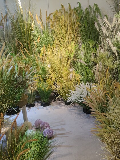 New Camping-Style Artificial Natural Reed Grass, Wheat, Rice, Leek Flower, Shopping Mall Store Window Display Ornaments