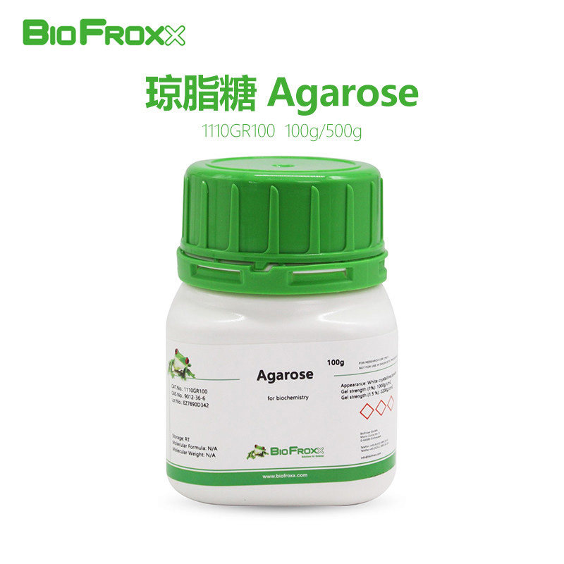 德国BioFroxx 琼脂糖 Agarose 核酸水平电泳琼脂糖粉末 1110GR100
