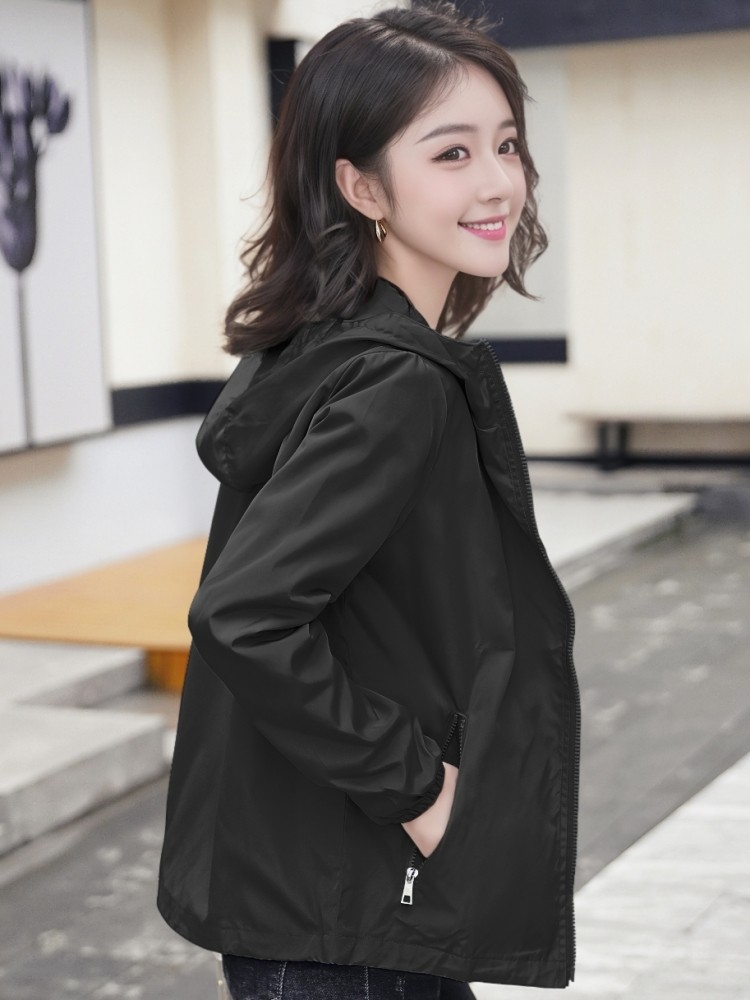 Women's Jacket Spring and Autumn 2025 New Versatile Loose Short Hooded Trench Coat Casual Cardigan Top Small Chanel Style Jacket