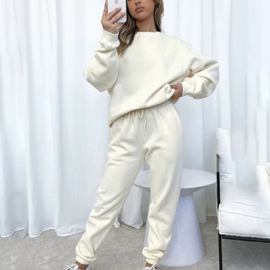 2023 Long pants women's casual long sleeper set