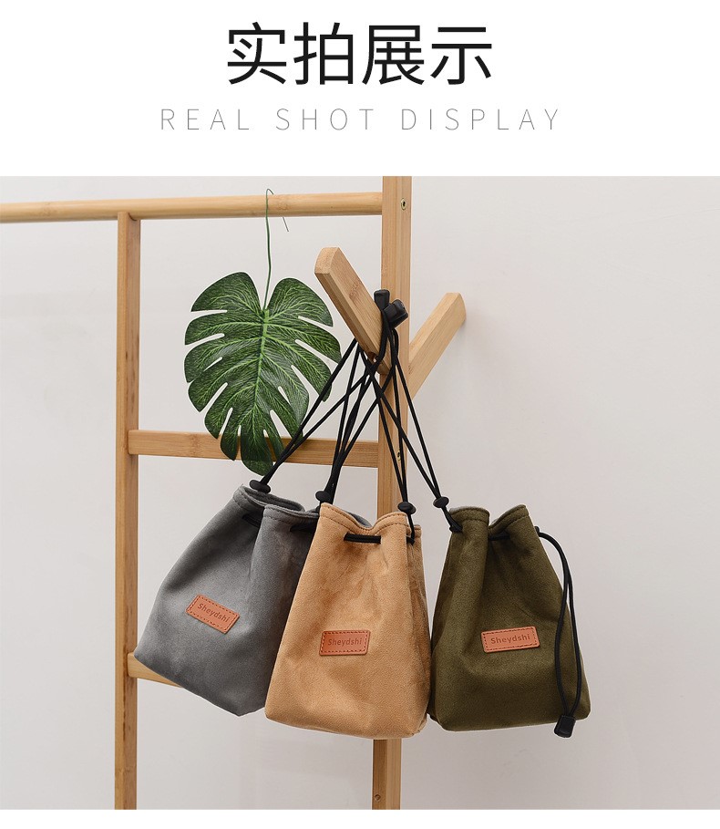 Lens bag contains package micro-single digital camera cover black cardboard black cholesterol canvas protective set lens