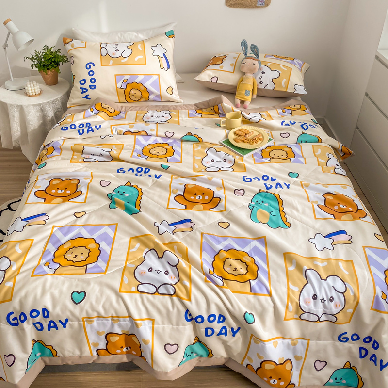 Mercury Home Textiles official website summer cool quilt 100 cotton machine washable children's spring and summer new baby air-conditioning quilt thin section