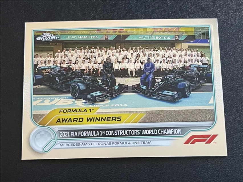 Topps Chrome F1 Card Formula 2022 Mercedes AMG BASE