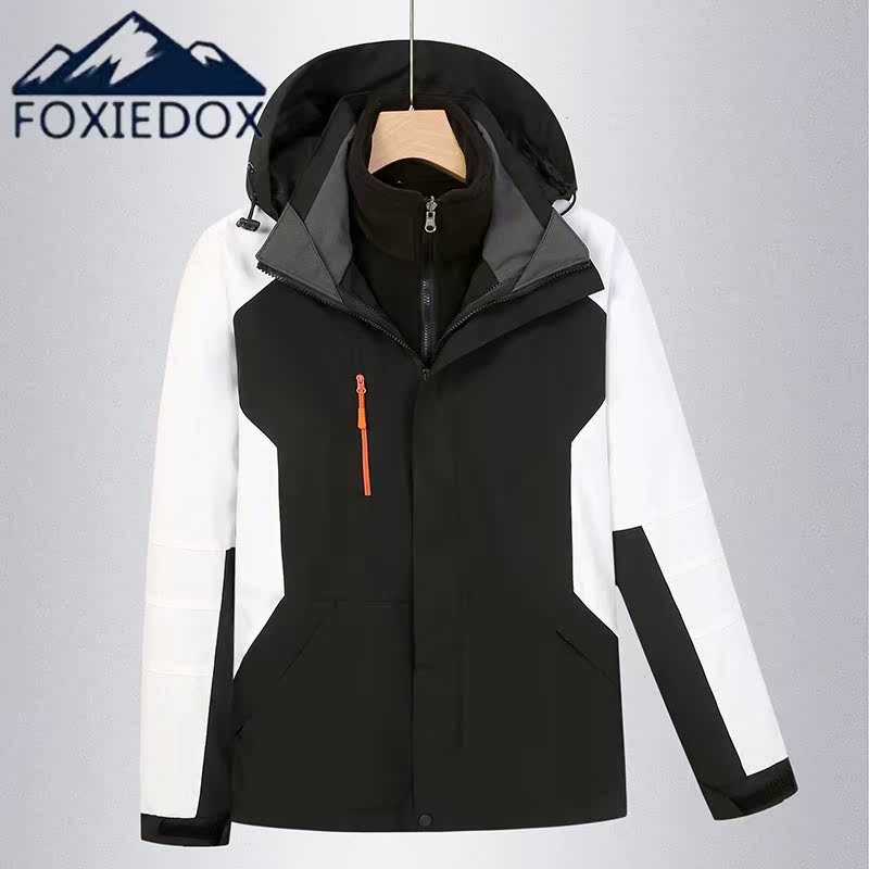 Chao brand assault clothing men's and women's three-in-one detachable coat outdoor autumn and winter windproof waterproof Tibet tourism mountaineering clothing