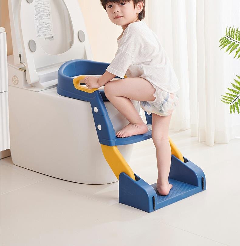 Детский туалет рамка 儿童马桶三合一男童女孩如厕辅助马桶架坐便器宝宝阶梯式坐便圈