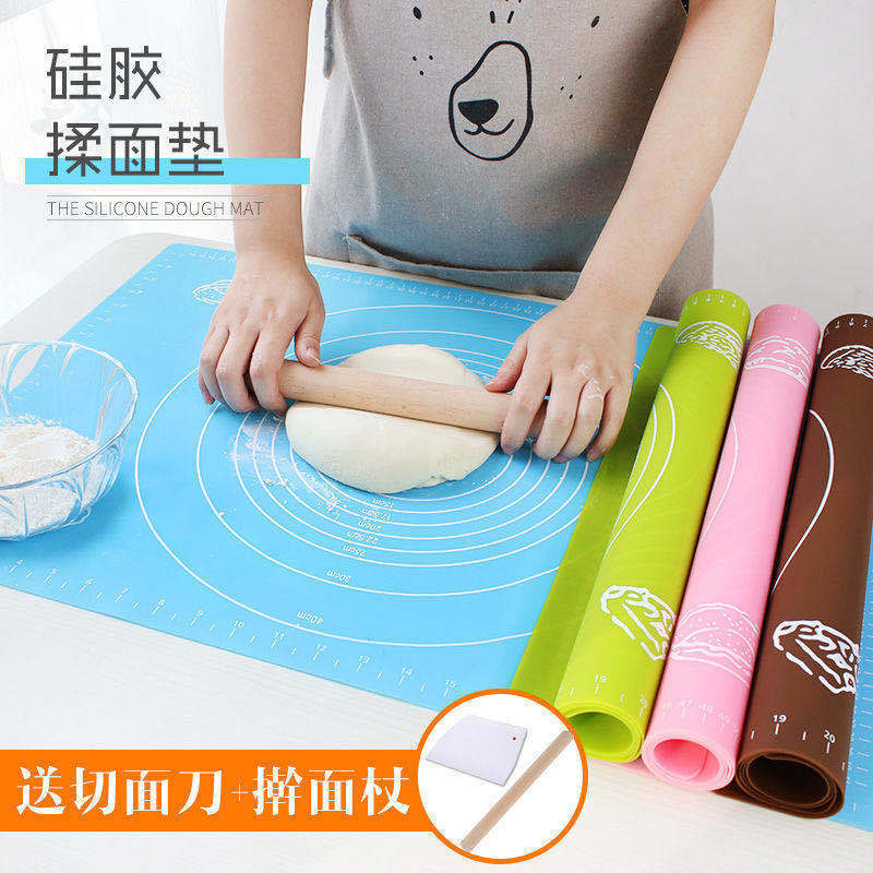 Food grade thickening silicone rubbed mat large anti-slip pad and panel without pad pad household baking