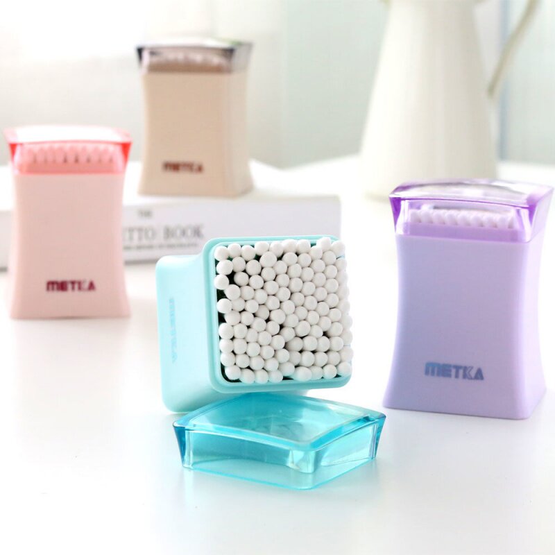 Meethome METKA Elegant Square Cotton Stick Bottle Creative Home Day Use Department Store Cotton Stick Cylinder Cotton Stick Box