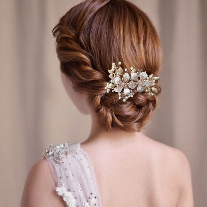 Wedding mother pan head headdress wedding clip middle-aged elegant temperament cheongsam happy mother-in-law hairpin wedding accessories