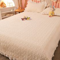 Bed Cover Side Suede Side Suede Pure Cotton Milk Suede High-end New Two-sided Tatami Bed Cover Princess Wind Widens Widening