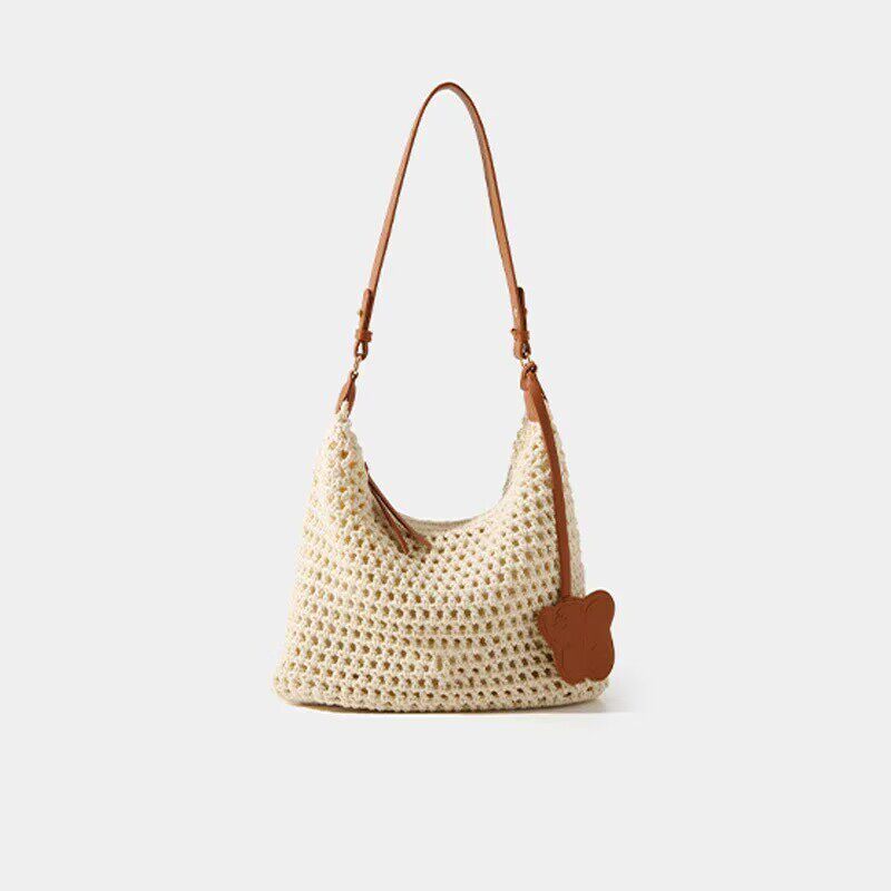 2026 New Summer Casual Tote Underarm Bag For Women, Commuter Lazy Style Beach Woven Shoulder And Crossbody Bag - Thumbnail 2