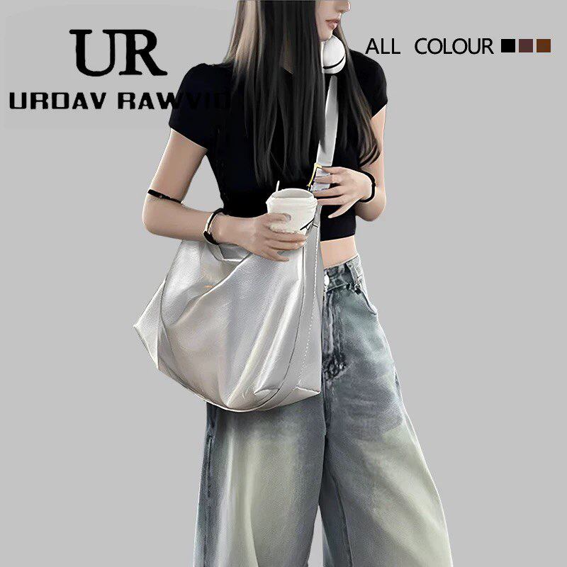 Women's 2026 New Casual Versatile Slouchy Soft Leather Large Capacity Tote Bag Shoulder & Crossbody Bag - Thumbnail 5