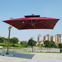 Beach umbrellas Outdoor Roman umbrella Courtyard Open-air Stand Guard Booth Sun Umbrella Outdoor Large Quad Advertising With Light Chanting Umbrella