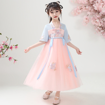Barabara Children Handshirt Girls Summer Dress in Chinese Fashion Dress Super Fairy Dress Summer Girl