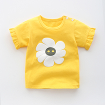 Tong Tai Woman Baby Half Sleeve 1 Year Old 3 Summer Clothes Short Sleeve Pure Cotton T-Shirt Girl Child Summer Baby Boy Clothing Blouse Child 0