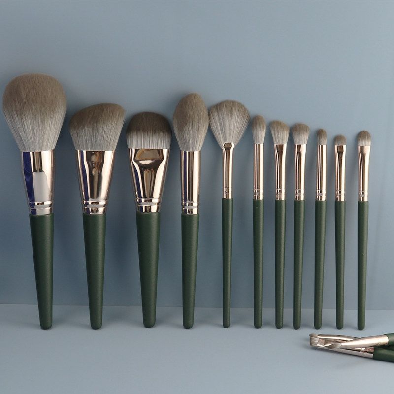 Cangzhou makeup brush set full set of brush loose powder brush foundation brush repair capacity brush portable makeup tool soft hair animal hair