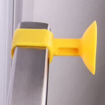 Silicone door stopper punch-free anti-collision pad toilet sticker Plastic invisible door bumper Bathroom door top handle door stopper floor suction