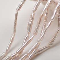 Strip Straight Hole Toothpick Baroque Irregularly Strings Beads Natural Fresh Water Long Stick Pearl Semi-finished Accessories
