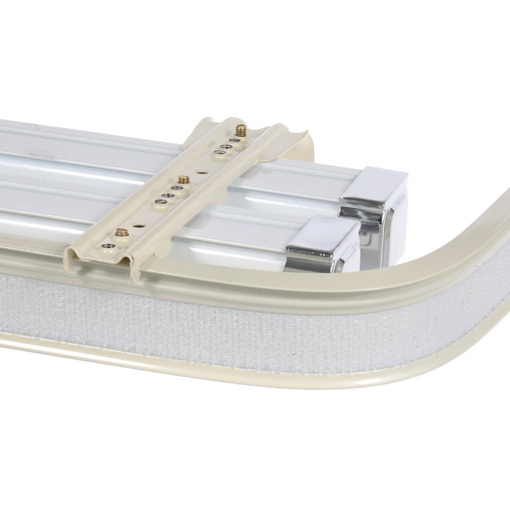 Bergo curtain track with thicker mantle track magic attached to LU curtain curtain curtain plate to bend aluminum alloy track