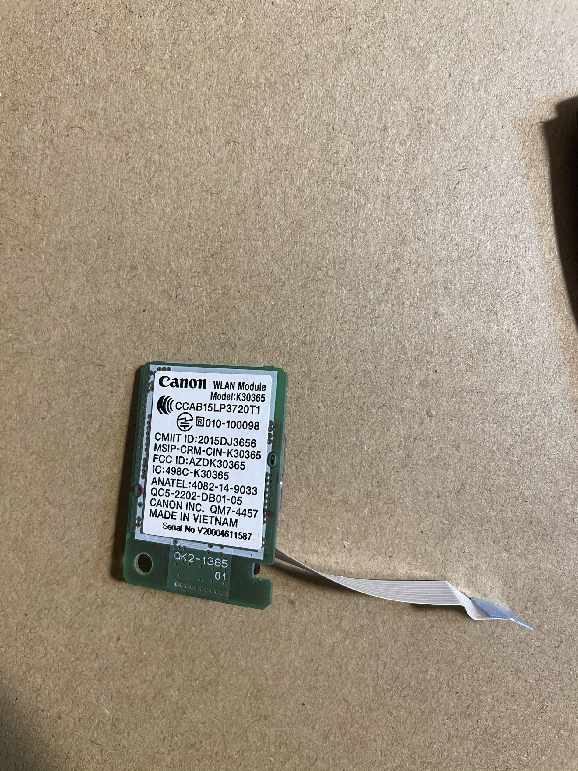 Canon mg3620 mg3680 g3800 g4800 ts3180 wireless network card 6900