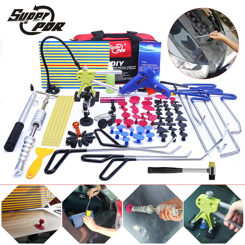 PDR hooks tools Paintless Dent Remove tool kit Push RoD CaR