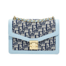 EMO Advanced Senses Light Extravagant Denim Clamshell Bag Latch Single Shoulder 2021 New Fashion Inclined Cross Chain Bag woman Summer