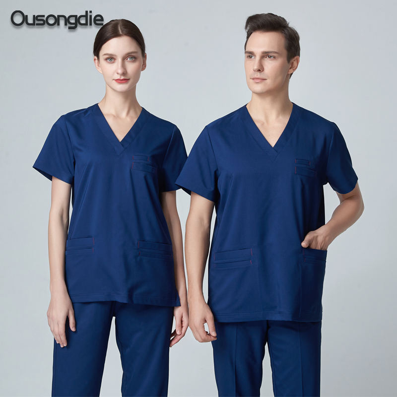 Oral dentistry pet doctor work clothes elastic handwashing handdress surgical room long sleeve brush hands nurse short sleeves