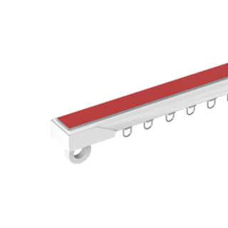 免打孔窗帘轨道滑轨挂钩式导轨窗帘杆床帘粘贴式免钉滑道滑轮单轨